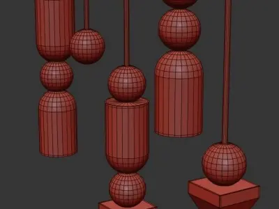 Laur Chandelier 3D model