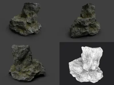 Rock Collection 007 Low-poly 3D model