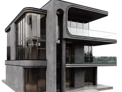 MODERN HOUSE NO43 A 3D model