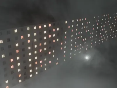 Panelka1Russian house 3D model