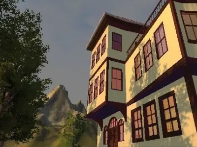 HOUSE 2 turkish Low-poly 3D model