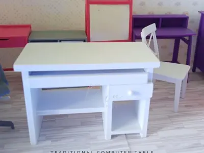 MINI TRADITIONAL COMPUTER TABLE FOR 1 12 DOLLHOUSE 3D print model