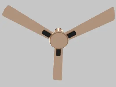 Ceiling Fan gold 3D model