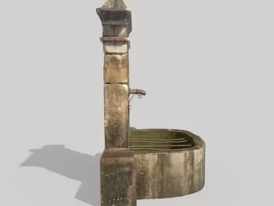 Old Public Fountain 3D model
