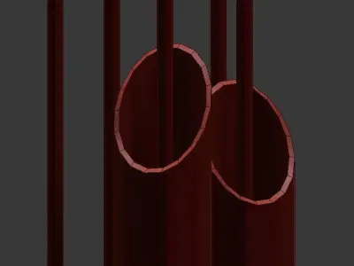 Signorini  Coco Bamboo Chandelier 3D model