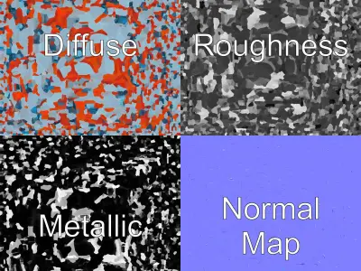 Futuristic Urban Module with Transparent Domes model pack Low-poly 3D model