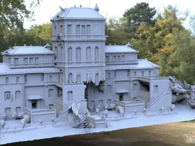 Huge mansion 3D 3D model