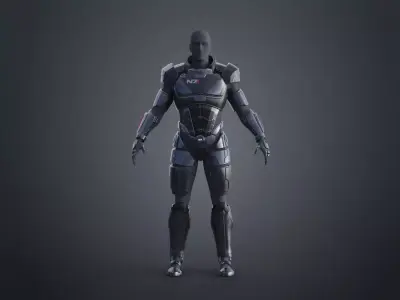 N7 Male Shepard Armor - Mass Effect 3D print model