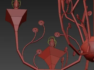Iona Chandelier 3D model buy