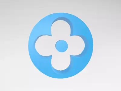 Louis Vuitton Pattern v2 006 Free low-poly 3D model