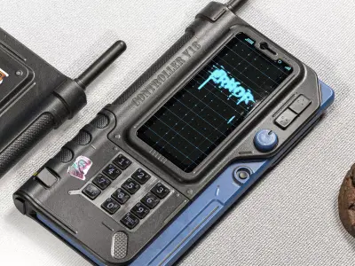 Sci-fi Controller V18 PBR Low-poly 3D model