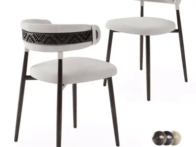 Ethno Rivne Dining Chair 3D model