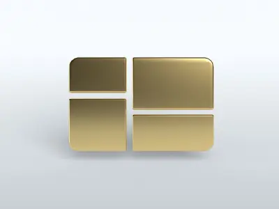 Windows 1 Logo v1 005 Free low-poly 3D model