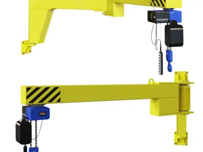 Wall Hoist Crane 3D model