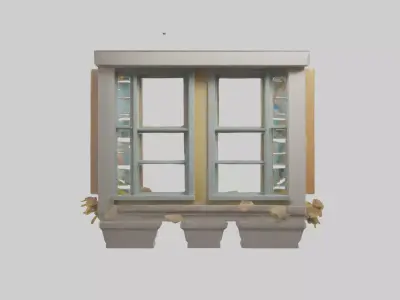 Cartoon Window model 3D model