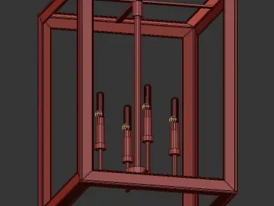 Quoizel Burwell 4 3D model