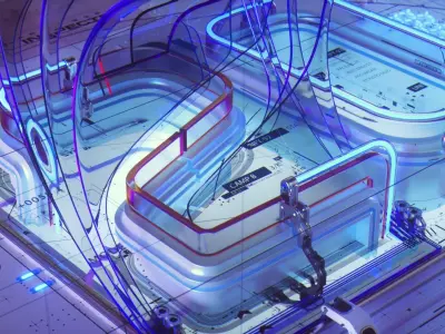 Broadcast Design - C4D Octane Scene File  3D model