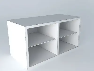 Shelf Cabinet DOORS HD2FP 6 12 BRW Milano Oak 3D model