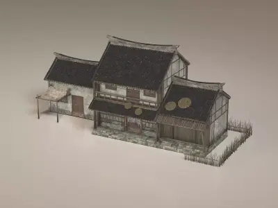 Asian Ancient Architecture Chinese  3D model