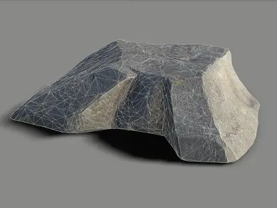 Mountain Rock 06 Low-poly 3D model