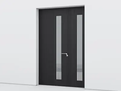Aluminium door 103 3D model