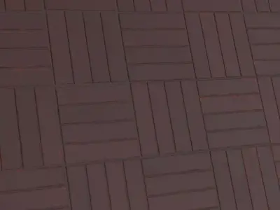 Modern Crimson Parquet Tile PBR Seamless Texture