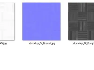 Material parquet 3D model