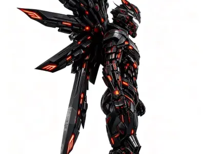 Armadura Angelical Suprema de Juicio Celestial 3D 3D model