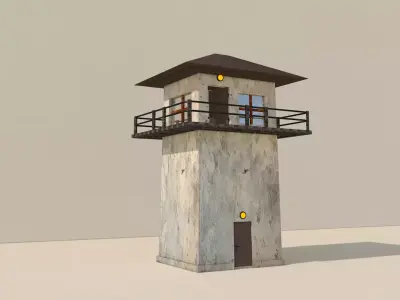 watching Tower 3D model