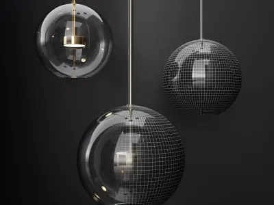 Giopato and Coombes Bolle 1 Bubble CLEAR GOLD 3D model