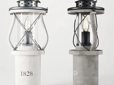 Lewiston Vintage Table Lamp 3D model