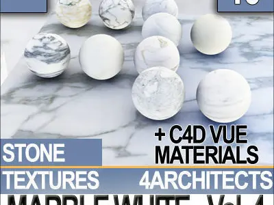Marble White Collection JPG and MAT Texture