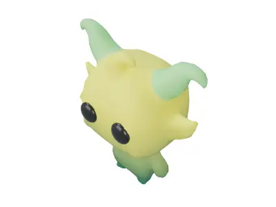 Devil Monster V1 004 Low-poly 3D model