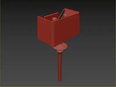 RH Pesaro Sconce - Elegant White Wall Light 3D model