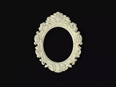mirror ornate frame 3D model 3