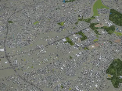 Abuja - City 3D Model Low-poly 3D model