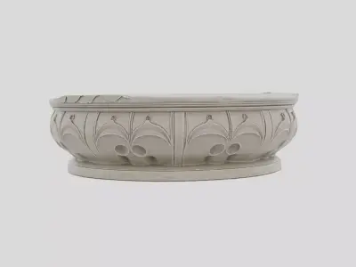 Fantasy Stone Dungeon Water Trough for 3D print 3D model