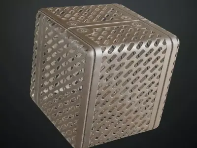 Silver Metal Plate Transparent PBR Seamless Texture