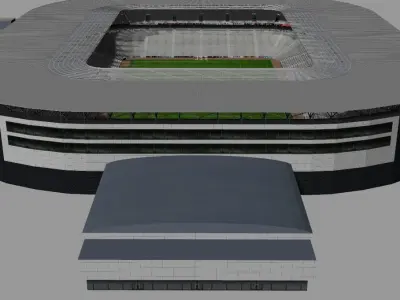 Stadium MK MK Dons Low-poly 3D model