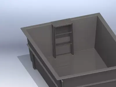 Outdoor bathtub 3D model