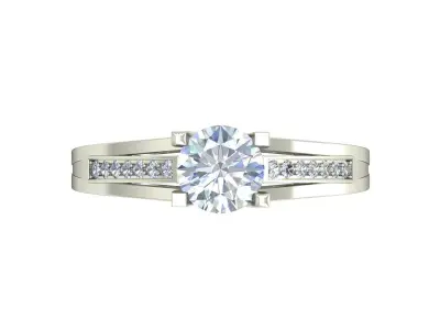Women Wedding Engagement Ring 3D print model shop