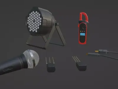 retro Electronics Free 3D model