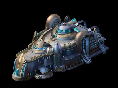 Star Alliance - Large Building 01 3D model