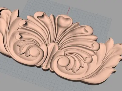 Woodworking CNC Router 3D Relief STL models used for artcam E407 3D model