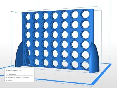 Forza 4 Connect 4 Vintage Board Game 3D print model