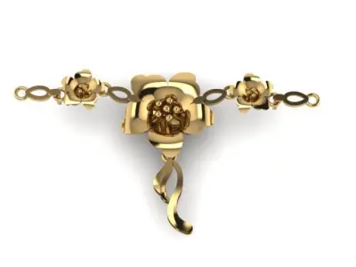 Unique 3D Women Pendant Elegance and Personal Style 3D print model