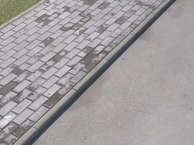 pavement piece of metal 3D model