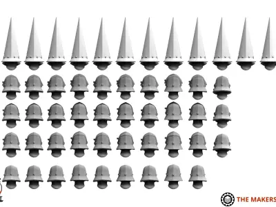 Misc - Trench Crusade Heads 3D print model