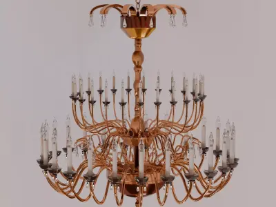 Chandelier 3D model 17