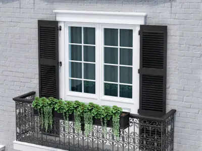Windows and doors in the style of modern classics 4 3D model 3D model